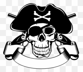 Piracy Skull Stock Illustration Clip Art - Pirate Skull Emoji,Emoji Symbol Pirate