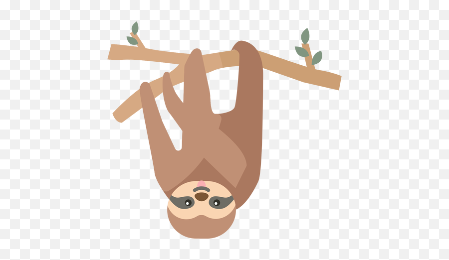 Sloth Branch Tree Leaf Flat Ad Sponsored Affiliate Emoji,Sloth Emoji