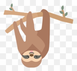 Sloth Branch Tree Leaf Flat Ad Sponsored Affiliate Emoji,Sloth Emoji