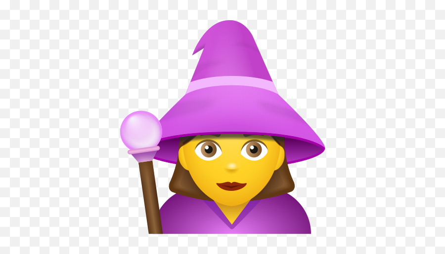 Woman Mage Icon - Witch Hat Emoji,Mage Emoji