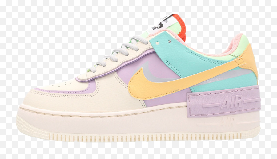 Nike Pastel Sneakers - Nike Airforce 1 Rainbow Emoji,Emoji Tennis Shoes