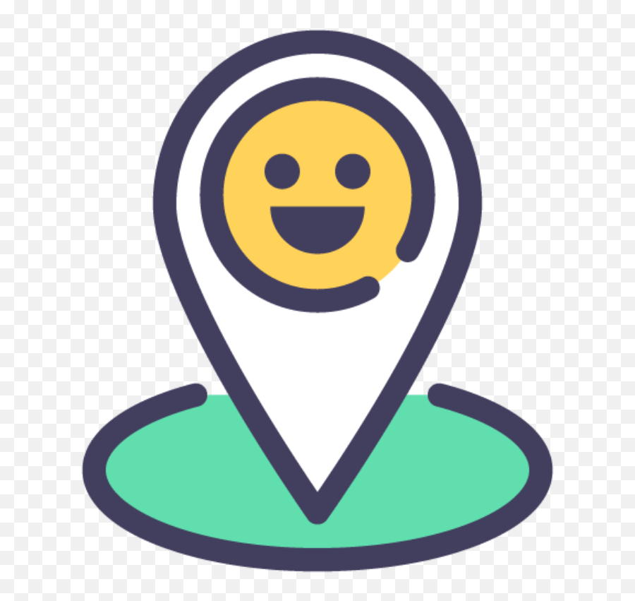 Smiley Map Pointer - Smiley Map Emoji,Texas Flag Emoticon