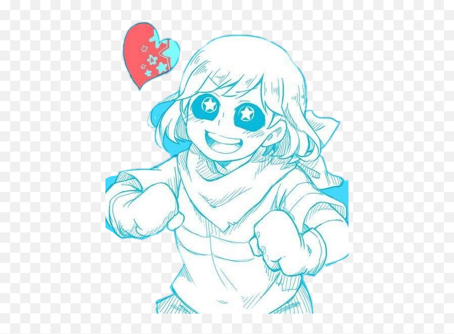 Chara Frisk Underswap Frans Sticker - Imagenes De Chara De Underswap Emoji,Emoji Chan Underswap