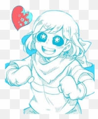 Chara Frisk Underswap Frans Sticker - Imagenes De Chara De Underswap Emoji,Emoji Chan Underswap