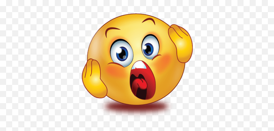 Scream Emoji Dubai Khalifa - Screaming Emoji,Emoji Red Cheeks