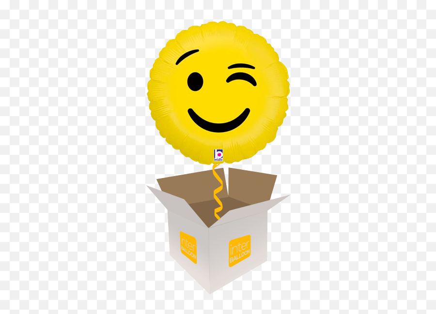 Emoji Helium Balloons Delivered In The Uk By Interballoon - Balloon,Wink Smiley Emoji