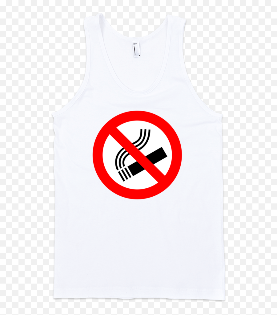 No Smoking Fine Jersey Tank Top Unisex - Active Tank Emoji,No Smoking Emoticon