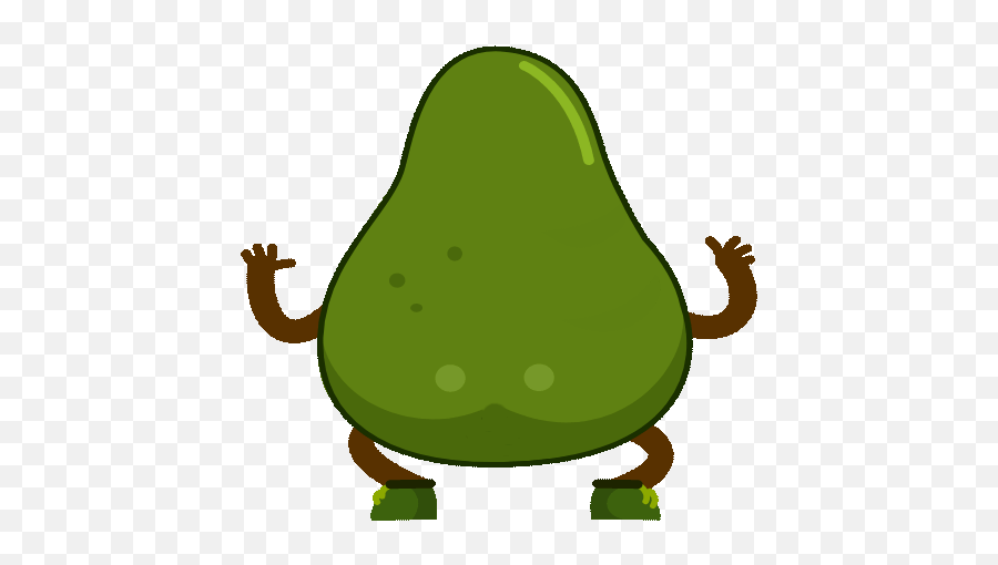 Funny Avocado Animated Sticker By Oleg Sul - Big Emoji,Avocado Emoji Ios