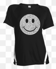 Smiley Face Ladies Polyester T - Shirt Happy Emoji,Emoticon Tshirts