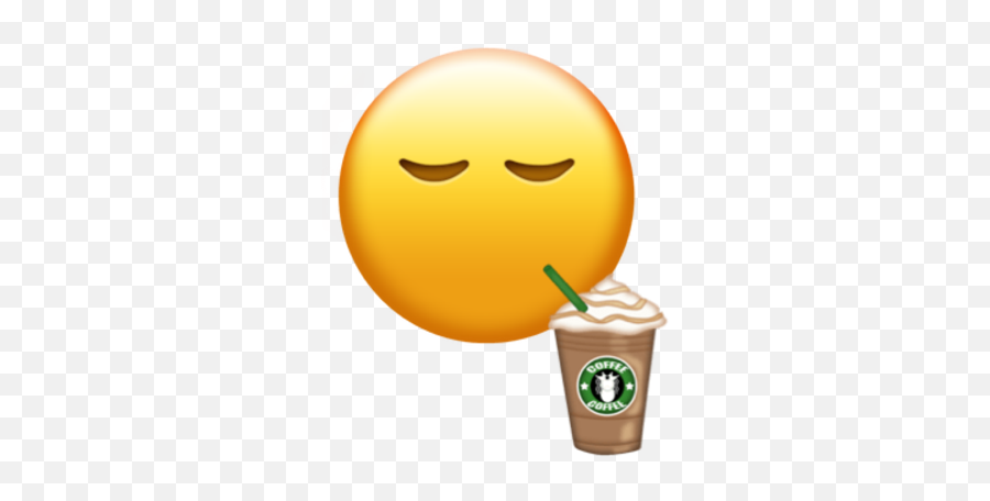 Emoji Starbucks Iphoneemoji Sticker By Luce - Starbucks Emoji Png,Starbucks Emoji