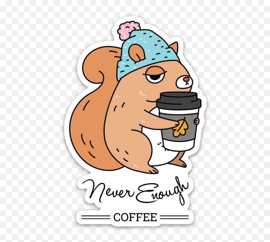 Animal Themed Stickers Journal Stickers Script Sea - Coffee Squirrel Emoji,Guinea Pig Emoji