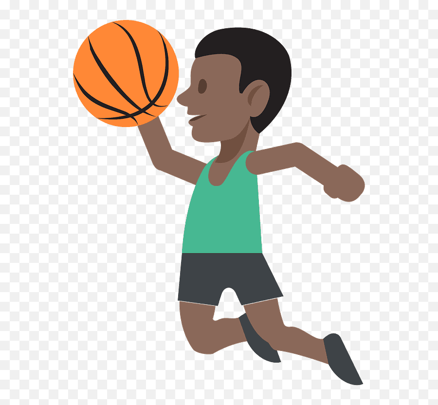 Person Bouncing Ball Emoji Clipart - Basketball Shooting Icon,Basketball Emojis