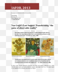 Pdf Van Goghu0027s Last Supper Transforming The Guise Of - 12 Sunflowers In A Vase Emoji,Trees Emotion Paintings Van Gogh
