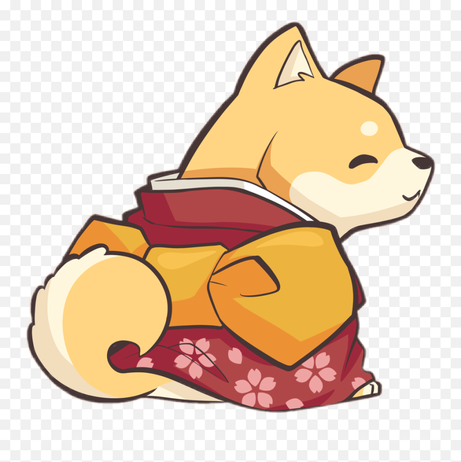 Anime Aesthetic Dog Shiba Sticker By Blep - Dachshund Anime Emoji,Blep Emojis