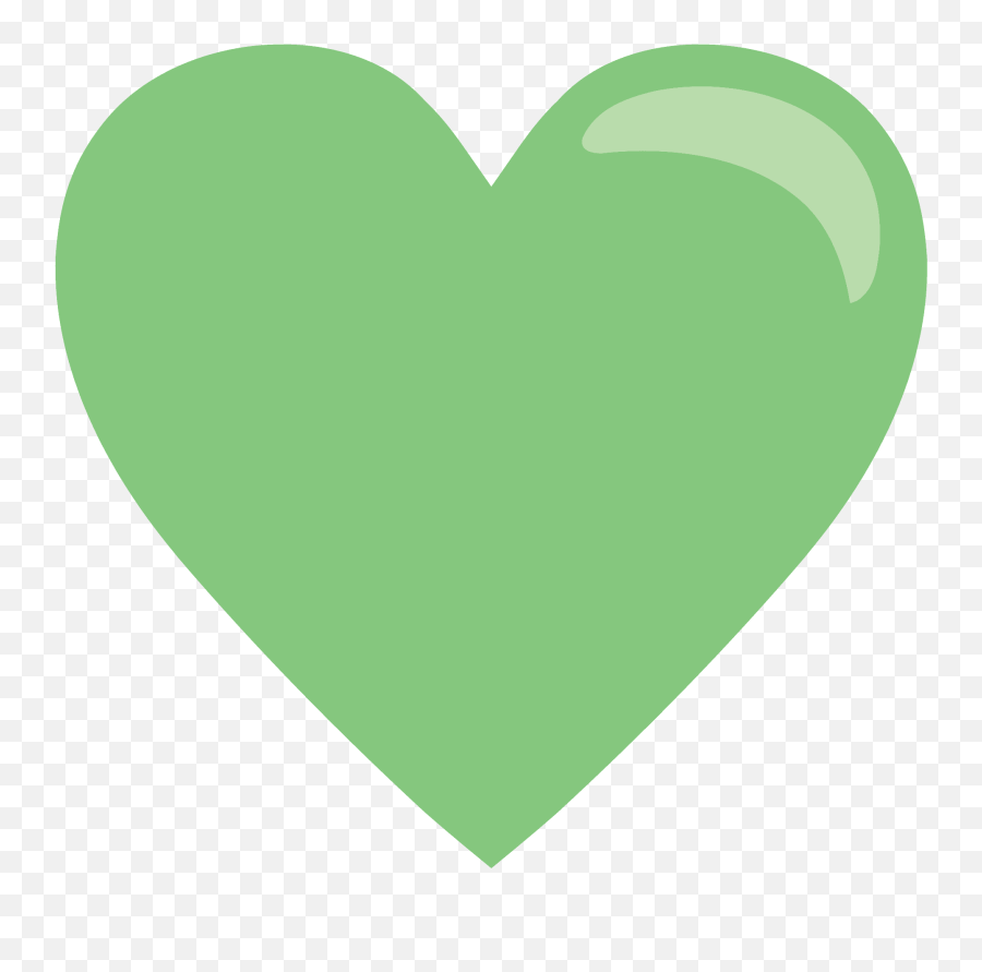 Green Heart Emoji Clipart Free Download Transparent Png - Green Heart Clipart,Heart Emojis 3 D