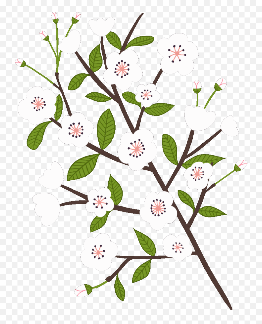 Topic For Cartoon Spring Flowers Road Flower - Floral Emoji,Spring Animated Emojis