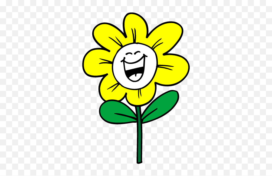 Smiley Face Clip Art Flower Smiley - Smiling Sunflower Clipart Emoji,Flower Emoticon Face