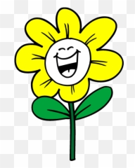 Smiley Face Clip Art Flower Smiley - Smiling Sunflower Clipart Emoji,Flower Emoticon Face