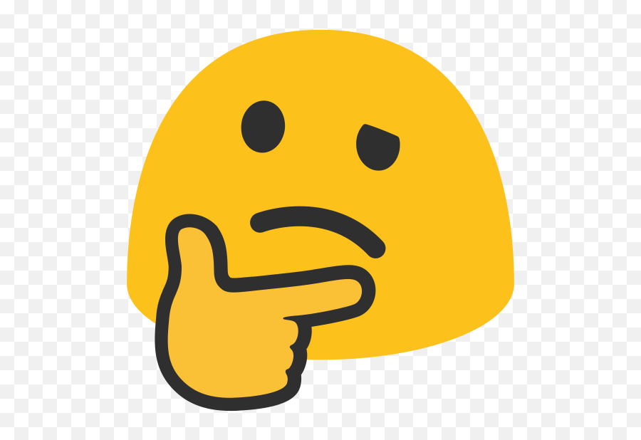 Thinking Face Emoji - Android Thinking Emoji,Think Emoji