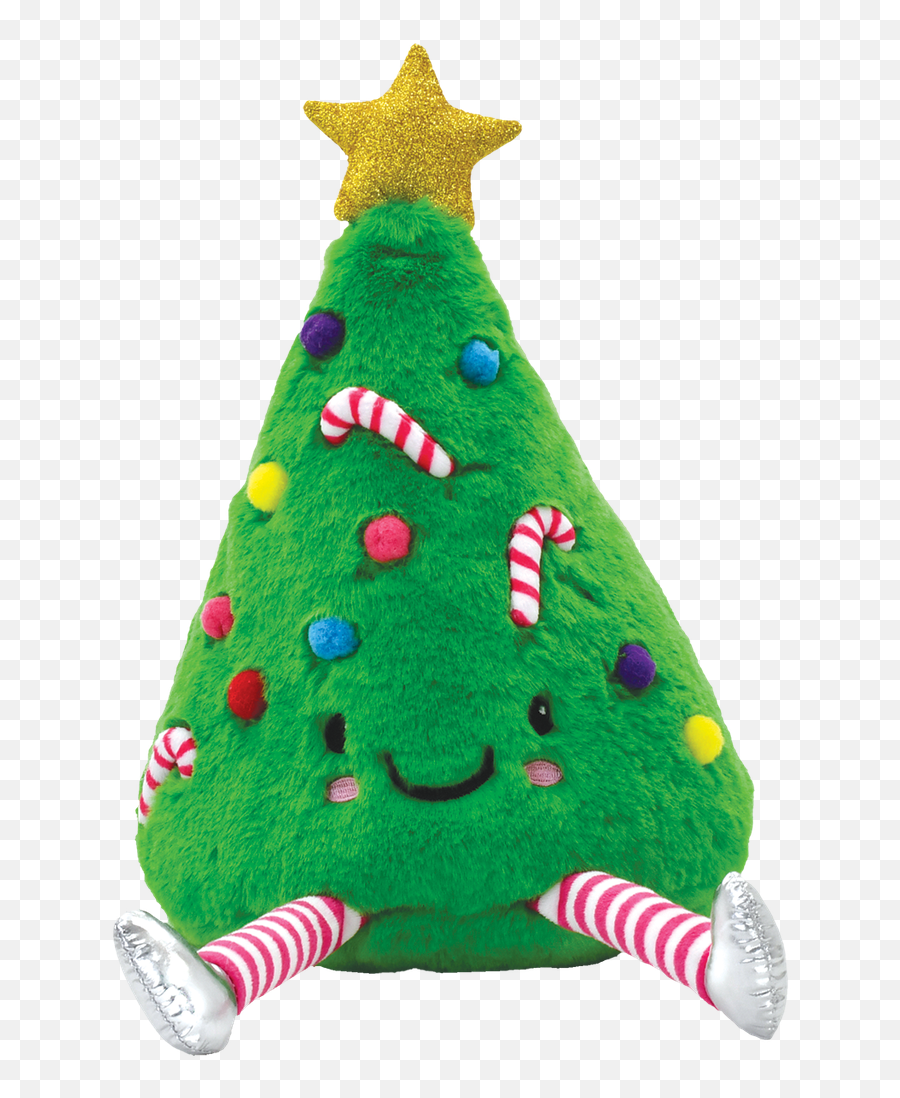 Christmas Tree Furry Pillow - Christmas Day Emoji,Christmas Emoji Pillow