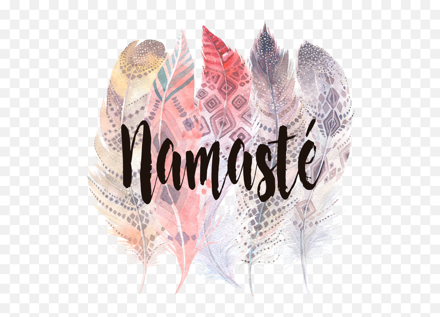 Namaste Art Feather Art - Namaste Plumas Emoji,Feather Emoji