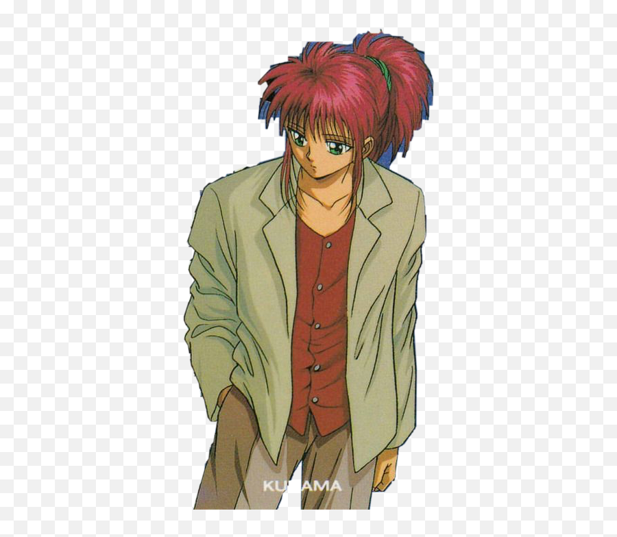 Yuyuhakusho Kurama Yusuke Sticker - Yyh Kurama Ponytail Emoji,Yu Yu Hakusho Emojis