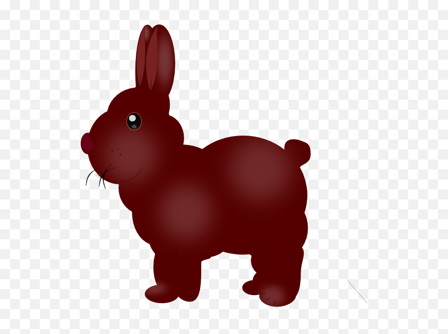 Chocolate Colored Bunny Clip Art At Clkercom - Vector Clip Art Iepuras De Ciocolat Png Emoji,Happyrunning Emoticon