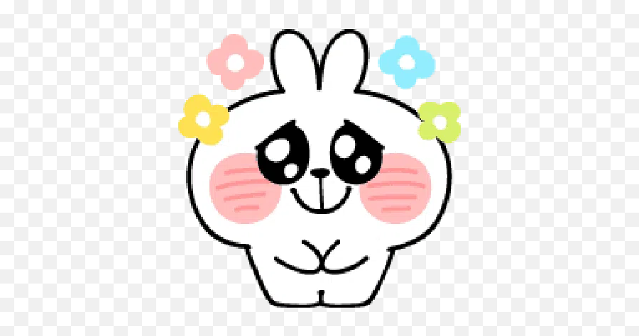 Rabbit Doodle 02 Whatsapp Stickers - Stickers Cloud Dot Emoji,Whatsapp Rabbit Emoticon