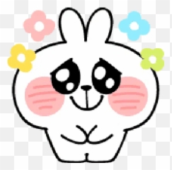 Rabbit Doodle 02 Whatsapp Stickers - Stickers Cloud Dot Emoji,Whatsapp Rabbit Emoticon
