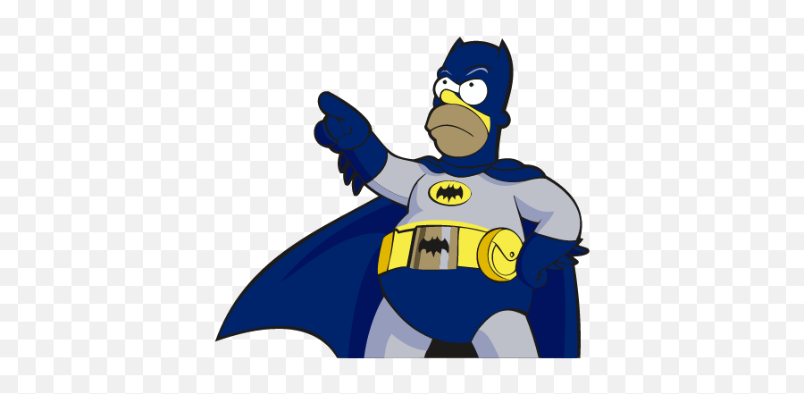 Homer Batman - Homer Simpson Batman Emoji,Professor Farnsworth Emoticon Facebook
