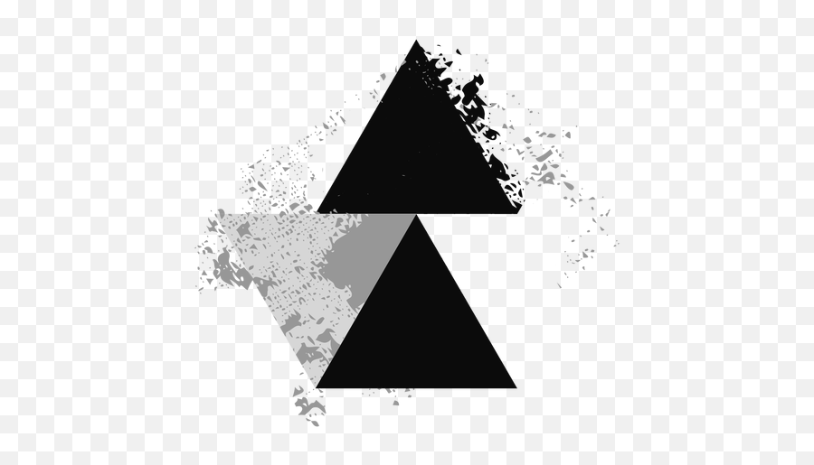 Grunge Triangle Logo Transparent Png U0026 Svg Vector - Dot Emoji,Japanese Emoticon Triangle