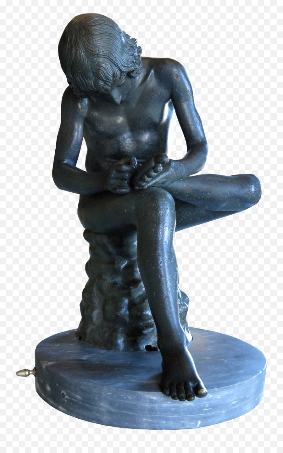 Boy With Thorn Ancient - Capitoline Spinario Emoji,Greek Sculptural Style Lots Of Emotion