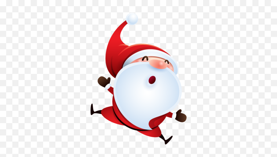 Create Ornate - Personal Christmas Ornaments Make Santa Jumping For Joy Emoji,Santa Emoticon Japanes