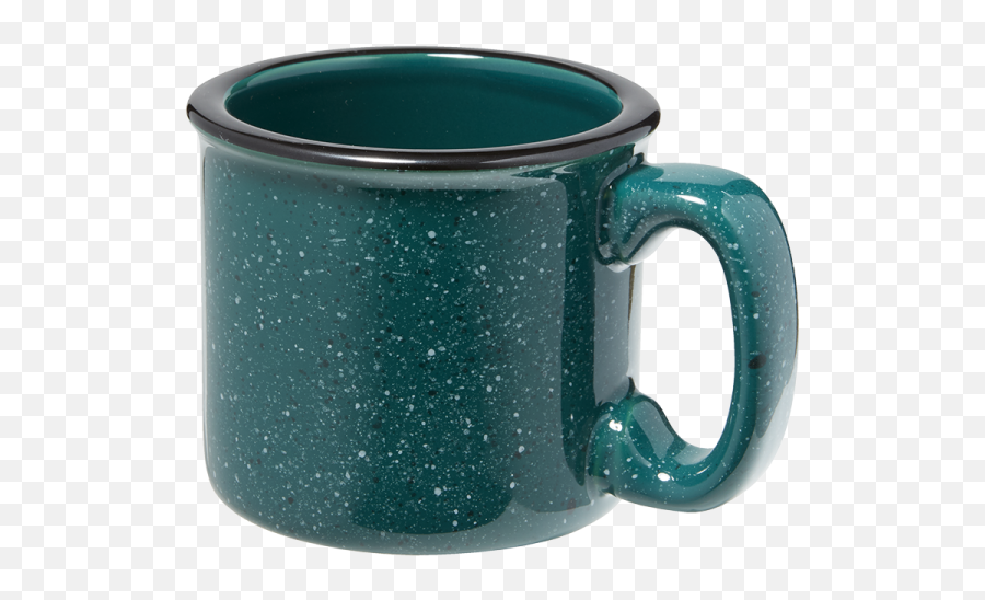 Green Ceramic Camp Mug - Personalize It Serveware Emoji,Camping Woods Emojis