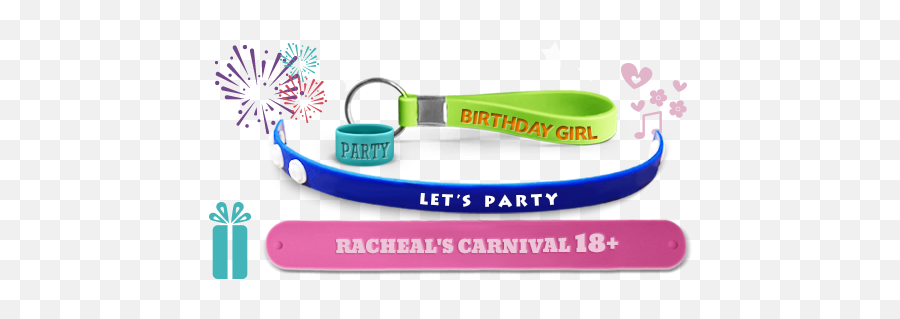 Create Custom Kidu0027s Birthday Party Wristbands - Friendship Band Images Hd Emoji,Youth Slap Bracelets Bulk Emojis