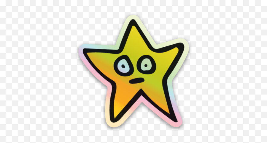 Holographic Star Emoji,Hologrpahic Emoticons