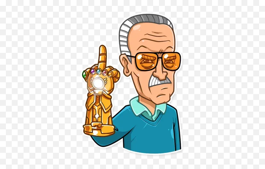 Stan Lee Sticker Pack - Stickers Cloud Emoji,Stan Twitter Emojis