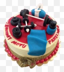 Vanilla Round Semi Fondant Gym Theme Cake For Birthday Emoji,Homemade Emoji Pinata