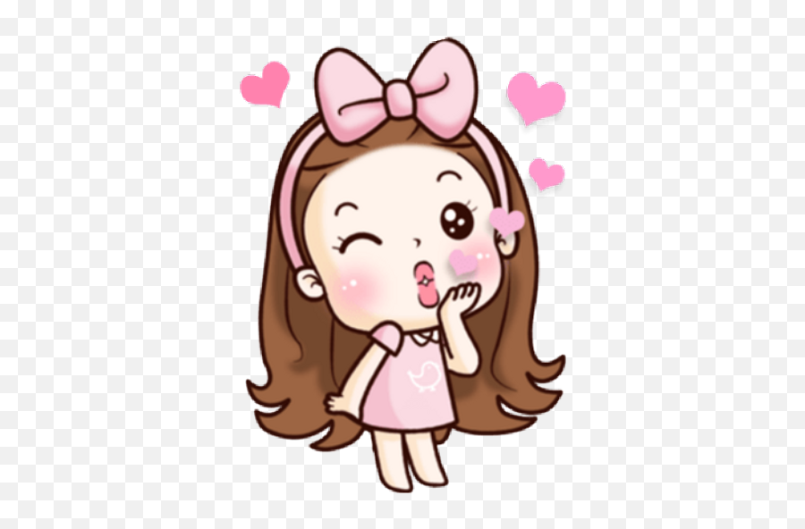 Sticker Maker - Tangmo Cute Girl Emoji,Girly Girl Emojis