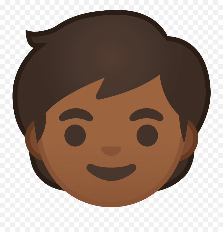 Child Medium Dark Skin Tone Icon Noto Emoji People Faces - Child Emoji,Aha Emoji