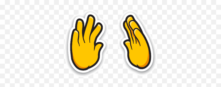 Buzzstickers Sorenson Sticker - Buzzstickers Buzzsticker Emoji,High Five Or Praying Hands Emoji