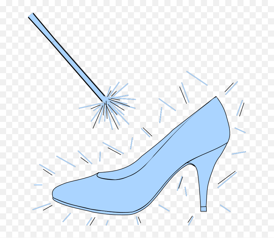 Blue Slipper With Wand Png Svg Clip Art For Web - Download Emoji,Stiletto Heel Emoji