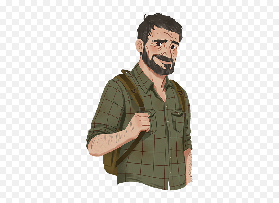 The Last Of Us Stickers - Joel The Last Of Us Stickers Emoji,Camouflage Emoji