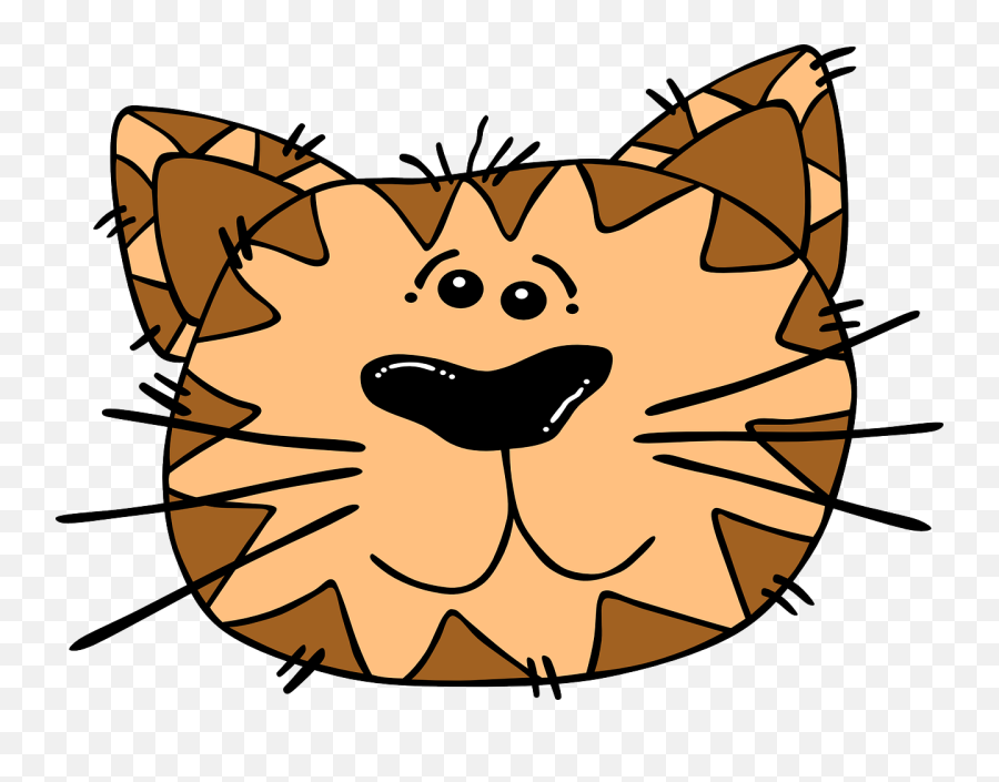 70 Cat Face Vector - Animal Cat Face Cartoon Emoji,Cat Faces Emoticons