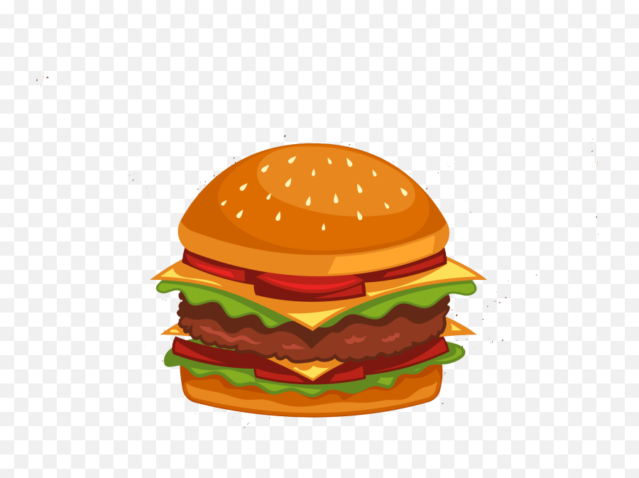 Burger Png Hd Free Vector Vector - Transparent Burger Vector Png Emoji,Burger Emoji Png