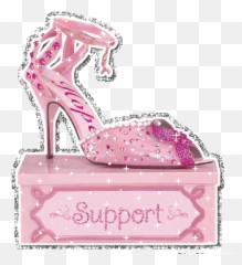 Pink Ribbon Glitter Gifs - For Women Emoji,Pink Ribbon Emoticon