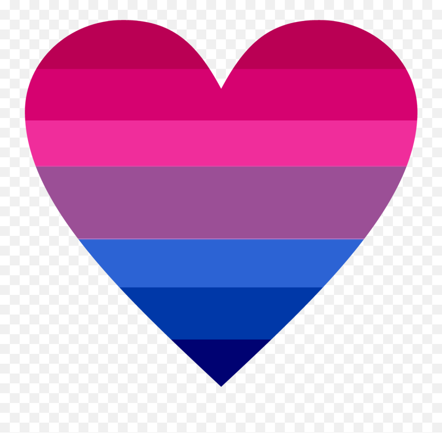 Bisexual Sticker - Bisexual Flag Heart Png Emoji,Bisexual Flag Emoji