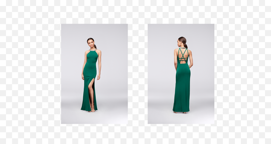 Davidu0027s Bridal Emerald Green Prom Dress Off 78buy - Full Length Emoji,Emojis Dresses