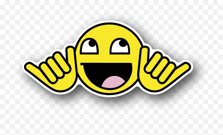 Happy Smiley - Racing Sticker Vinyl Sticker Mentahan Png Racing Emoji,Dj Emoticon