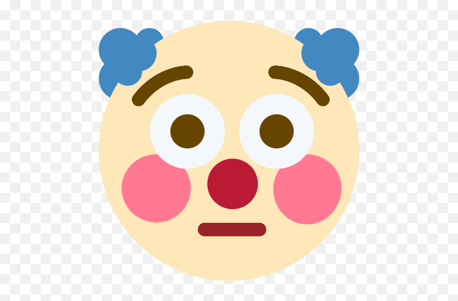 Clownflushed - Flushed Clown Emoji Discord,Discord Clown Emoji